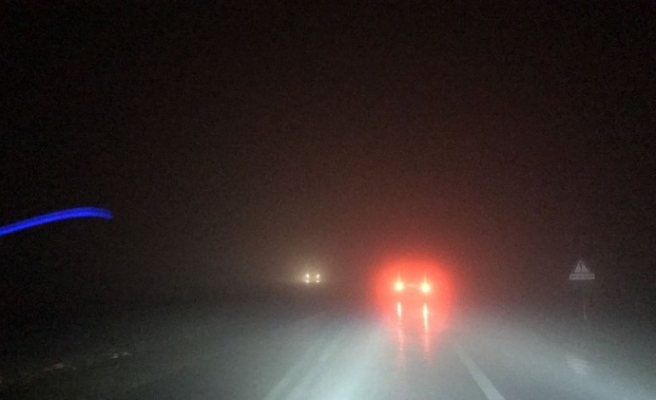 Zonguldak yolunda yoğun sis