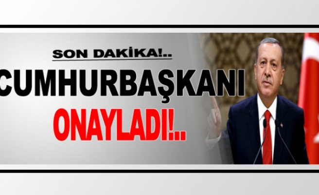 Cumhurbaşkanı Erdoğan, vergi ve prim borç yapılandırması kanununu onayladı.