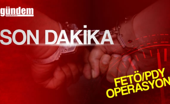 Bartın'da FETÖ/PDY Operasyonda 10 şüpheli gözaltına alındı