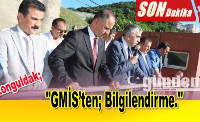 GMİS'ten; Bilgilendirme.