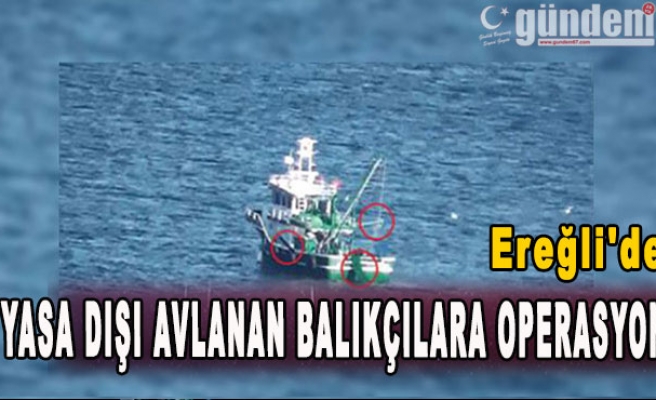 Ereğli'de Yasa Dışı Avlanan Balıkçılara Operasyon