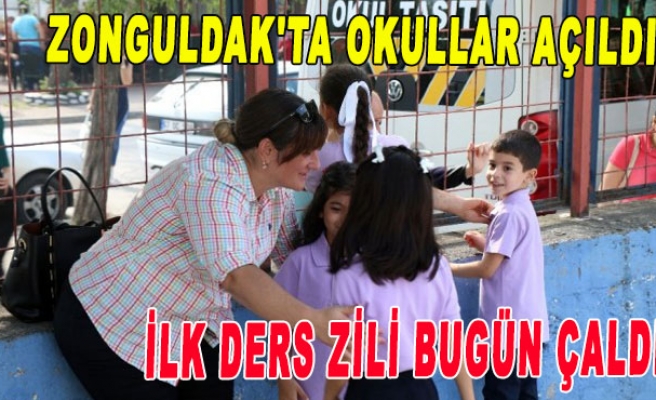 Zonguldak'ta Okullar açıldı, ilk ders zili bugün çaldı