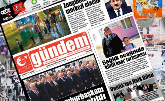 27 Eylül 2017 Gündem Gazetesi