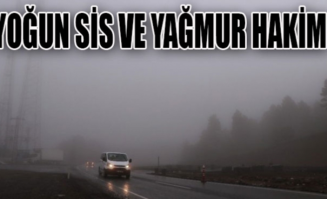 Zonguldak'ta yoğun sis ve yağmur hakim