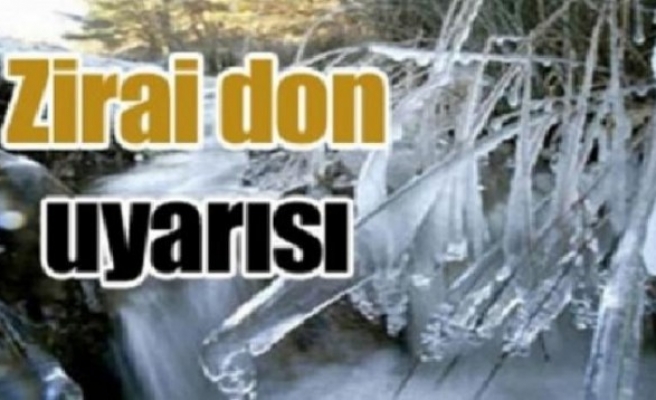 Batı Karadeniz için zirai don uyarısı
