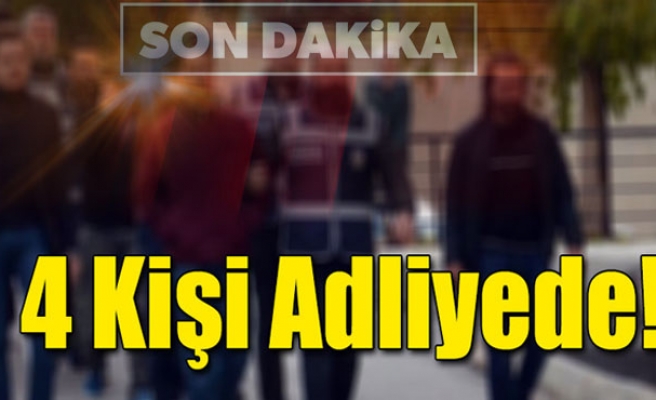 Zonguldak'ta FETÖ şüphelisi 4 kişi adliyede