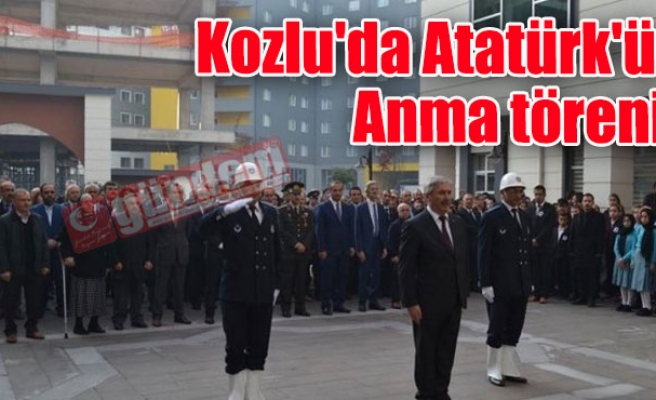 Kozlu'da Atatürk'ü Anma töreni
