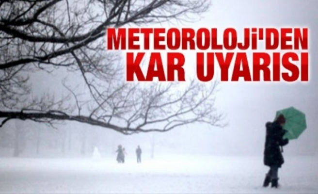Batı Karadeniz'de "kar" uyarısı