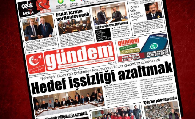 25 Kasım 2017 Gündem Gazetesi