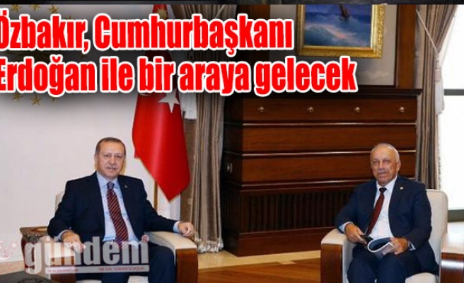 Özbakır, Cumhurbaşkanı Erdoğan ile bir araya gelecek