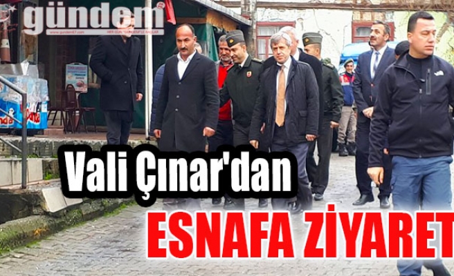 Vali Çınar'dan Esnafa Ziyaret