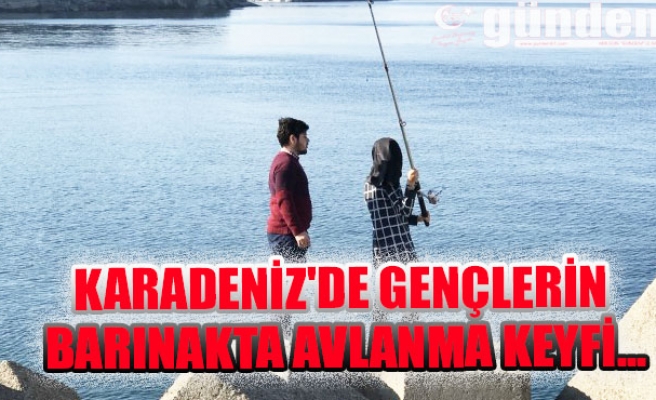 Karadeniz'de Gençlerin barınakta avlanma keyfi...