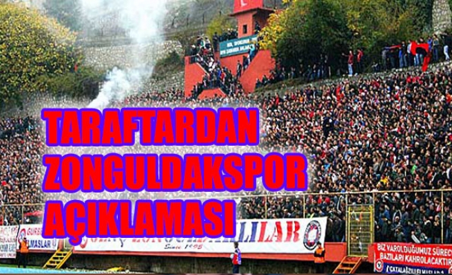 Taraftardan Zonguldakspor açıklaması
