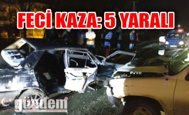 Zonguldak'ta Feci Kaza: 5 Yaralı