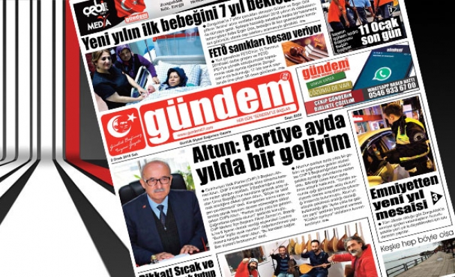 02 Ocak 2018 Gündem Gazetesi