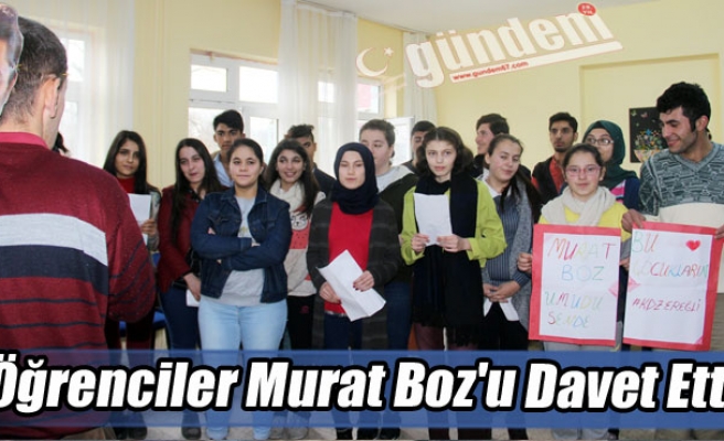 Öğrenciler Murat Boz'u Davet Etti