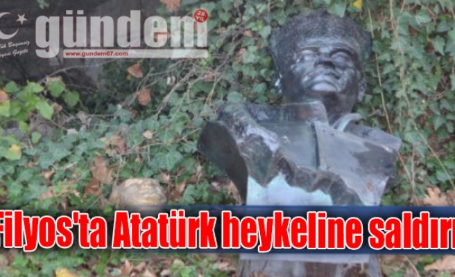 Filyos'ta Atatürk heykeline saldırı