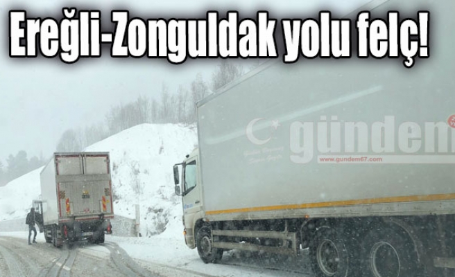 Ereğli-Zonguldak yolu felç!