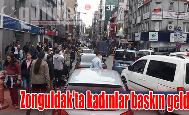 Zonguldak'ta kadınlar baskın geldi