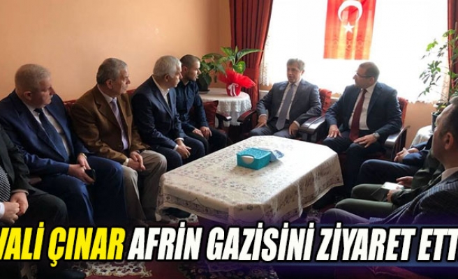 Vali Çınar Afrin gazisini ziyaret etti