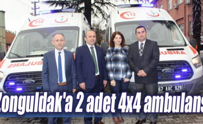 Zonguldak'a 2 adet 4x4 ambulans