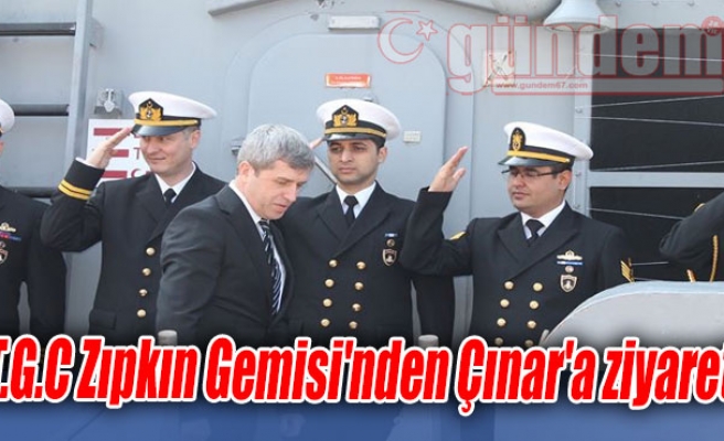 T.G.C Zıpkın Gemisi'nden Çınar'a ziyaret