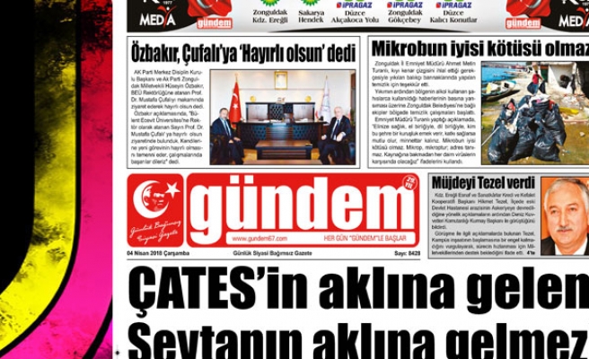 04 Nisan 2018 Gündem Gazetesi