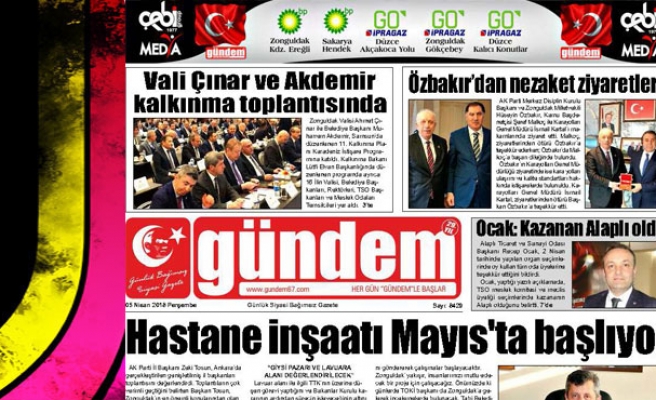 05 Nisan 2018 Gündem Gazetesi