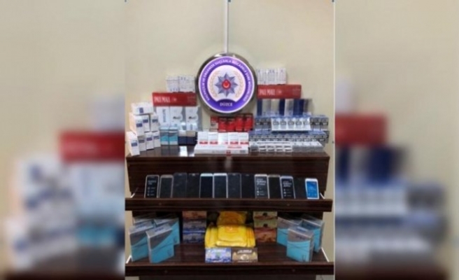 Düzce'de 494 paket kaçak sigara ele geçirildi
