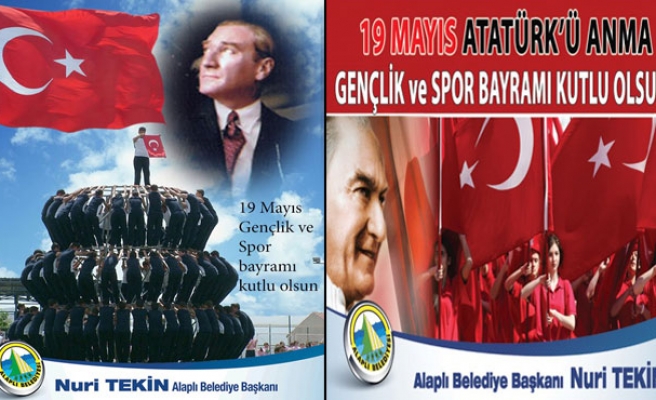 Başkan Tekin,19 Mayıs Gençlik ve Spor Bayramı Kutlu Olsun..