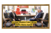 Emniyet Müdürü Fahri Aktaş,  Selim Alana ziyaret