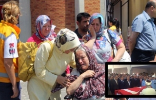 Zonguldak Şehidine ağladı