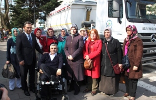 Engellilerin Suriyeliler için topladığı yardımlar...