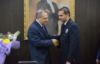 Gazi polise devlet övünç madalyası verildi