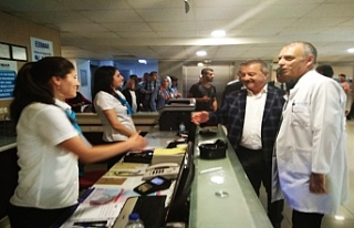 Türkmen'den, özel hastane ziyareti