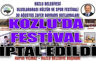 Kozlu'da festival iptal edildi