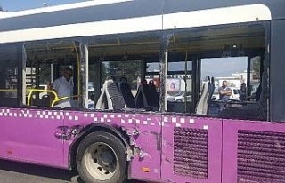 Otobüs ile beton mikseri çarpıştı: 3 yaralı