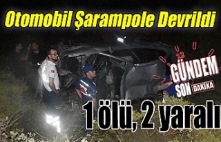 Otomobil Şarampole Devrildi: 1 ölü, 2 yaralı