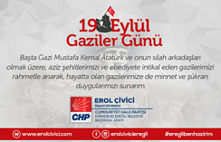 Erol Çivici, Gaziler Günü'nü kutladı