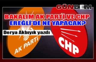 Bakalım AK Parti ve CHP Ereğli'de ne yapacak?