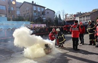 Ereğli'de yangın ve kurtarma tatbikatı