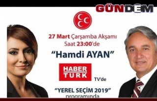 Ayan, Haber Türk'e konuk olacak