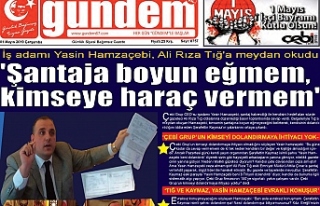 01 Mayıs 2019 Çarşamba Gündem Gazetesi