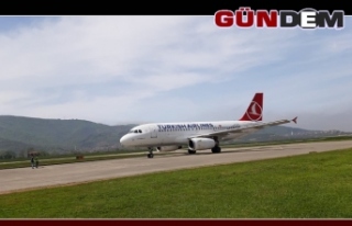 THY’nin yolcu uçağı Zonguldak Havalimanı’na...