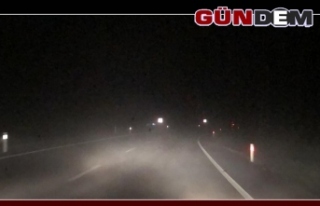 Zonguldak-Ereğli yolunu sis kapladı