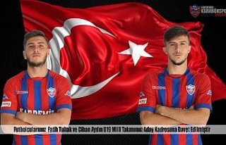 Karabükspor’dan iki futbolcu, U19 Milli Takımı’na...
