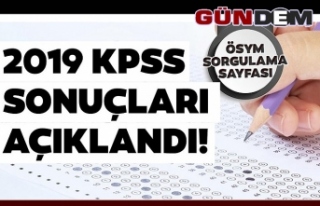 ÖSYM duyurdu: 2019 KPSS sınav sonuçları açıklandı!