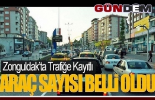 Zonguldak'ta trafiğe kayıtlı araç sayısı...