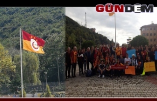 Galatasaray flaması yeniden asıldı