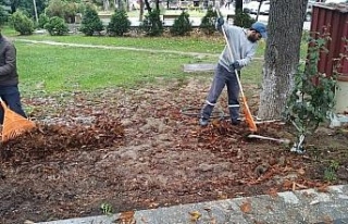 Belediye ekipleri İnönü parkında temizlik yapıldı